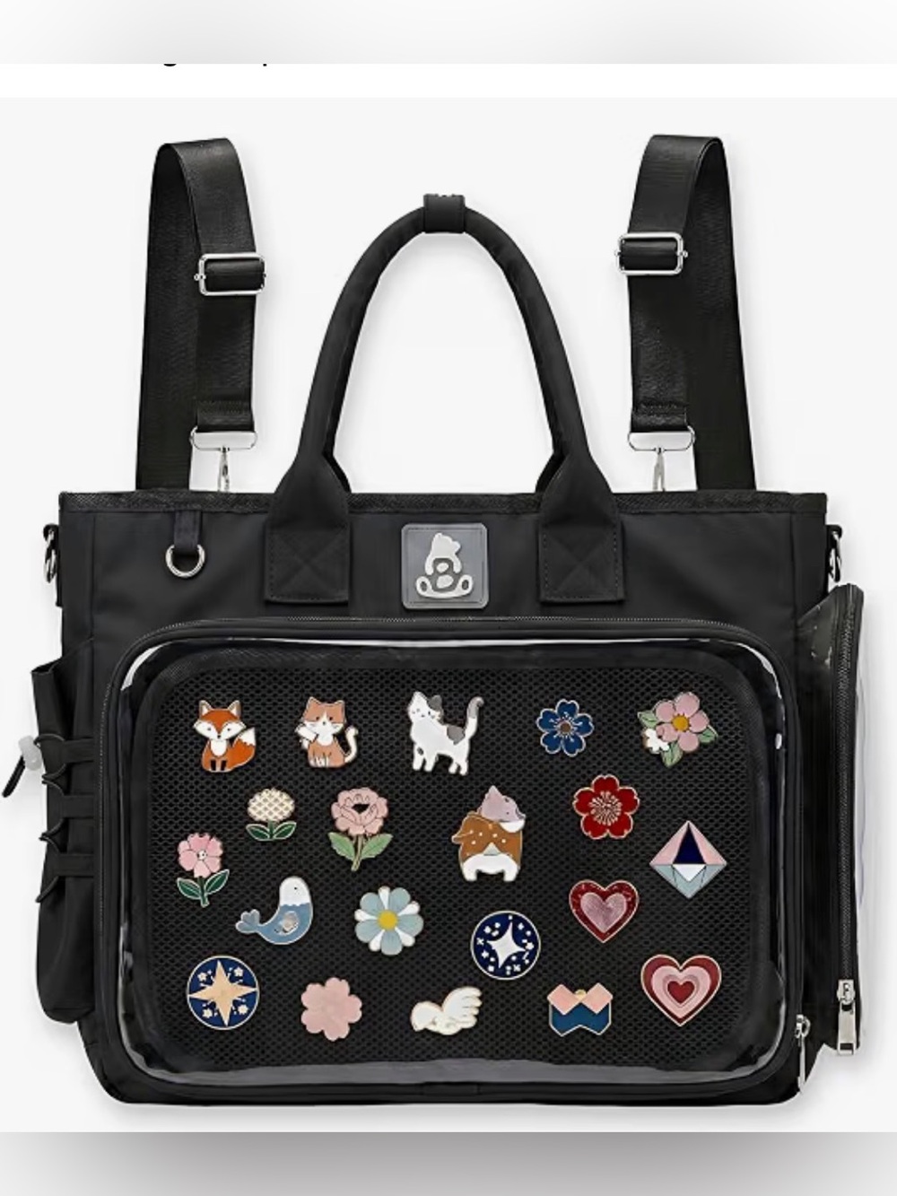 SUSTRALO Large Ita Backpack With Clear Window